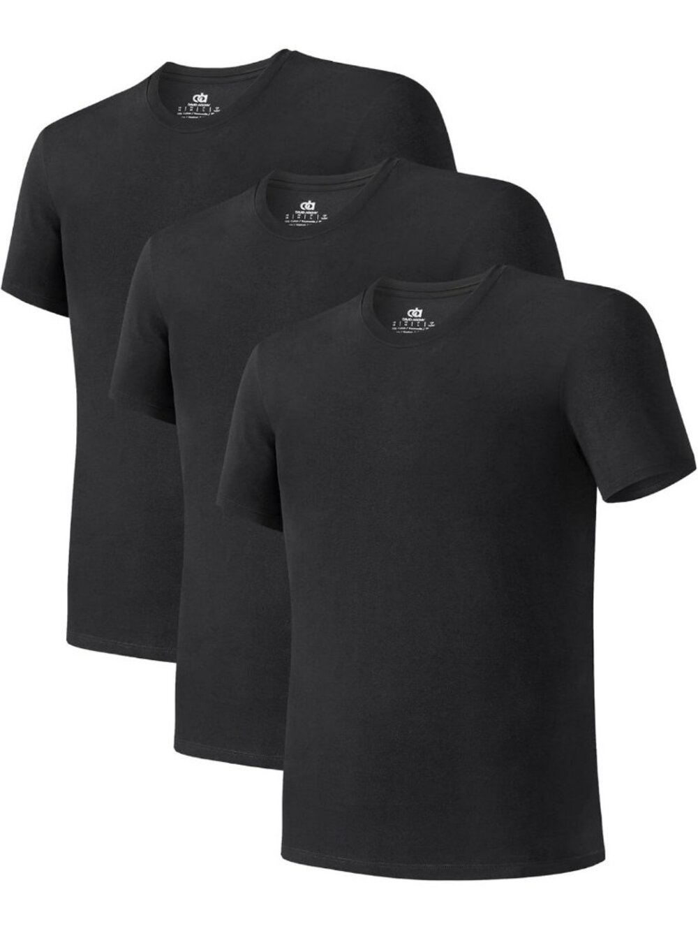 Men's Bamboo Rayon Breathable Crew Neck Undershirts - 3/5 Pack, Soft